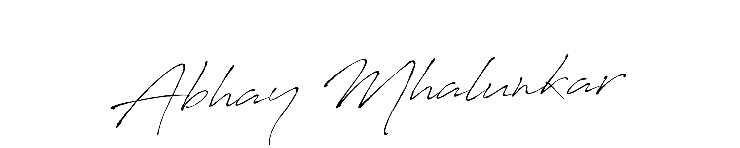 Use a signature maker to create a handwritten signature online. With this signature software, you can design (Antro_Vectra) your own signature for name Abhay Mhalunkar. Abhay Mhalunkar signature style 6 images and pictures png