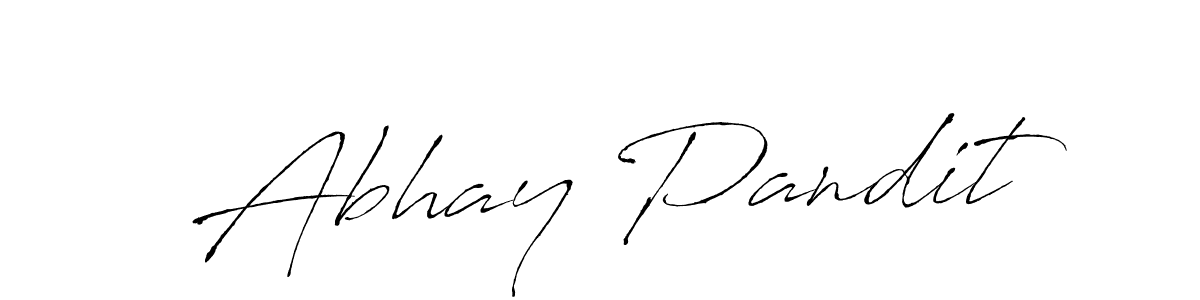 Create a beautiful signature design for name Abhay Pandit. With this signature (Antro_Vectra) fonts, you can make a handwritten signature for free. Abhay Pandit signature style 6 images and pictures png