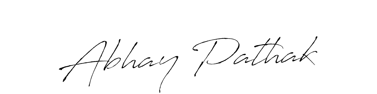 Abhay Pathak stylish signature style. Best Handwritten Sign (Antro_Vectra) for my name. Handwritten Signature Collection Ideas for my name Abhay Pathak. Abhay Pathak signature style 6 images and pictures png