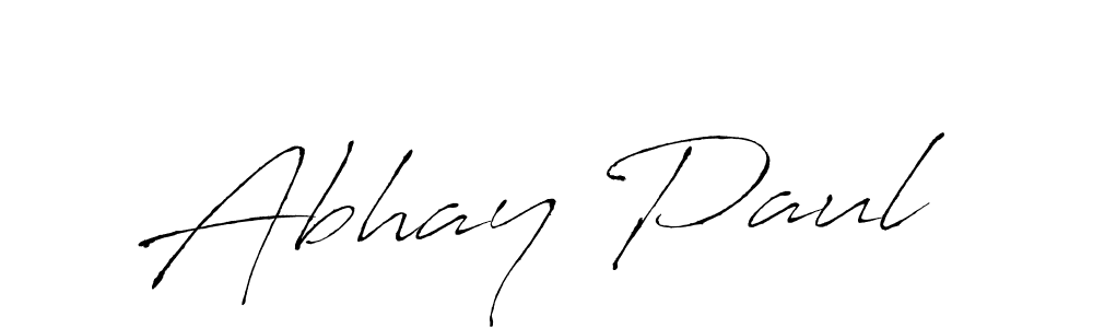 Abhay Paul stylish signature style. Best Handwritten Sign (Antro_Vectra) for my name. Handwritten Signature Collection Ideas for my name Abhay Paul. Abhay Paul signature style 6 images and pictures png