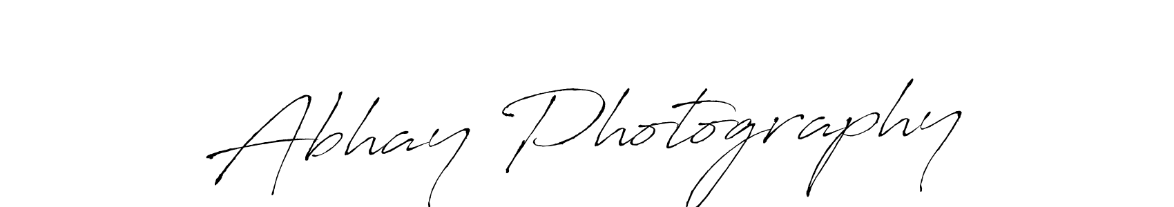 Make a beautiful signature design for name Abhay Photography. With this signature (Antro_Vectra) style, you can create a handwritten signature for free. Abhay Photography signature style 6 images and pictures png