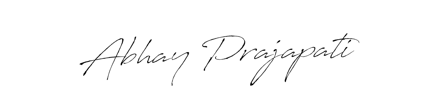 Create a beautiful signature design for name Abhay Prajapati. With this signature (Antro_Vectra) fonts, you can make a handwritten signature for free. Abhay Prajapati signature style 6 images and pictures png