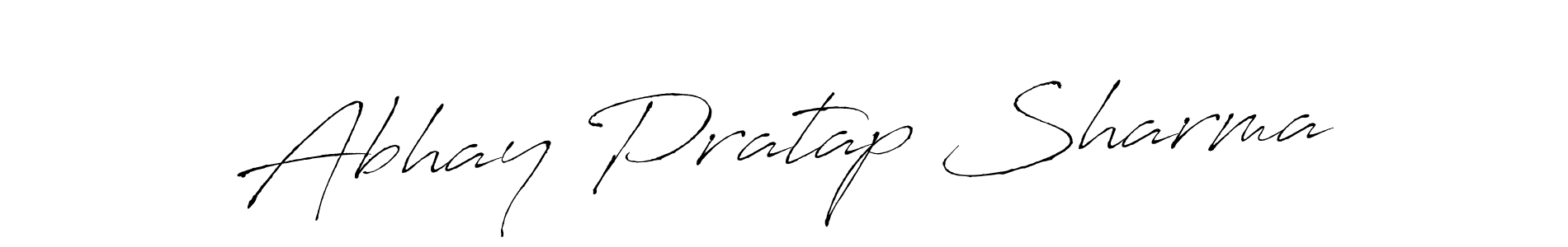 Abhay Pratap Sharma stylish signature style. Best Handwritten Sign (Antro_Vectra) for my name. Handwritten Signature Collection Ideas for my name Abhay Pratap Sharma. Abhay Pratap Sharma signature style 6 images and pictures png