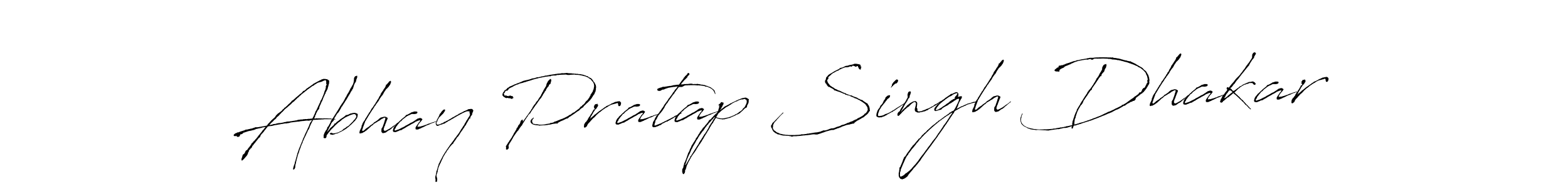 Create a beautiful signature design for name Abhay Pratap Singh Dhakar. With this signature (Antro_Vectra) fonts, you can make a handwritten signature for free. Abhay Pratap Singh Dhakar signature style 6 images and pictures png