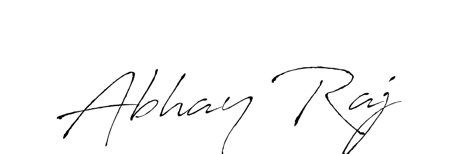 How to make Abhay Raj name signature. Use Antro_Vectra style for creating short signs online. This is the latest handwritten sign. Abhay Raj signature style 6 images and pictures png