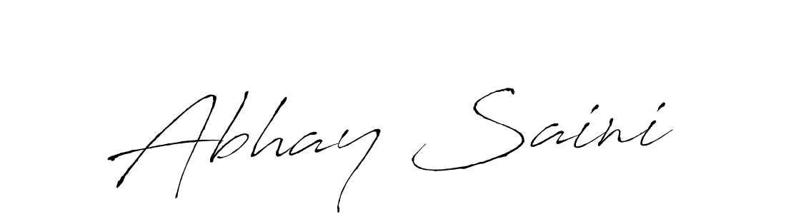 Use a signature maker to create a handwritten signature online. With this signature software, you can design (Antro_Vectra) your own signature for name Abhay Saini. Abhay Saini signature style 6 images and pictures png