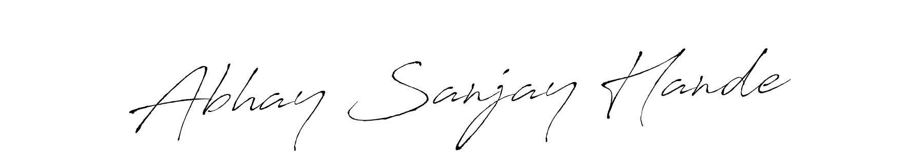 Here are the top 10 professional signature styles for the name Abhay Sanjay Hande. These are the best autograph styles you can use for your name. Abhay Sanjay Hande signature style 6 images and pictures png