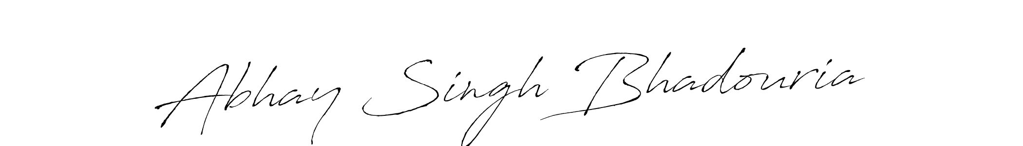 Create a beautiful signature design for name Abhay Singh Bhadouria. With this signature (Antro_Vectra) fonts, you can make a handwritten signature for free. Abhay Singh Bhadouria signature style 6 images and pictures png