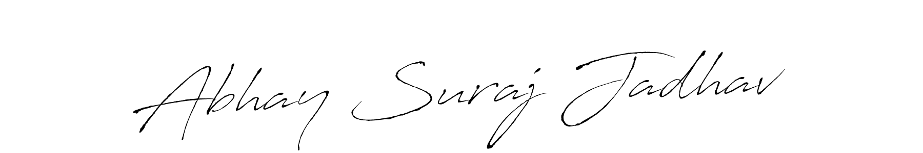 Make a beautiful signature design for name Abhay Suraj Jadhav. With this signature (Antro_Vectra) style, you can create a handwritten signature for free. Abhay Suraj Jadhav signature style 6 images and pictures png