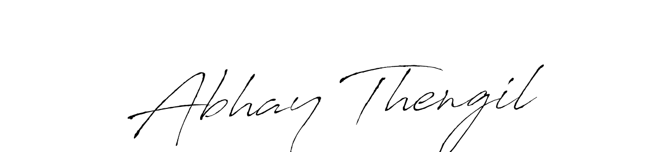 Make a beautiful signature design for name Abhay Thengil. With this signature (Antro_Vectra) style, you can create a handwritten signature for free. Abhay Thengil signature style 6 images and pictures png