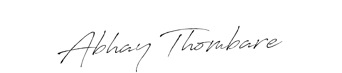 Create a beautiful signature design for name Abhay Thombare. With this signature (Antro_Vectra) fonts, you can make a handwritten signature for free. Abhay Thombare signature style 6 images and pictures png