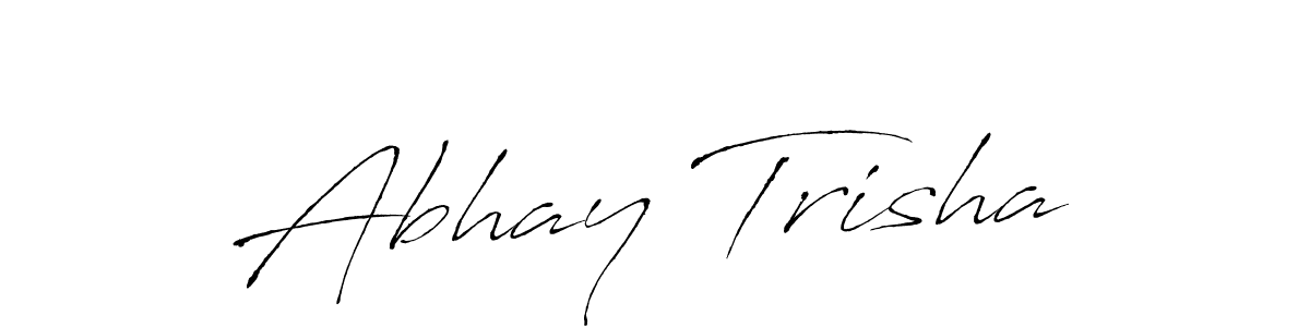 This is the best signature style for the Abhay Trisha name. Also you like these signature font (Antro_Vectra). Mix name signature. Abhay Trisha signature style 6 images and pictures png