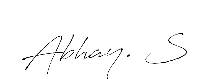 Design your own signature with our free online signature maker. With this signature software, you can create a handwritten (Antro_Vectra) signature for name Abhay. S. Abhay. S signature style 6 images and pictures png