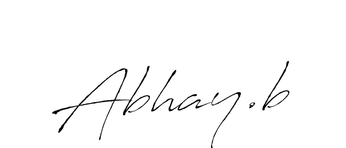 How to make Abhay.b signature? Antro_Vectra is a professional autograph style. Create handwritten signature for Abhay.b name. Abhay.b signature style 6 images and pictures png