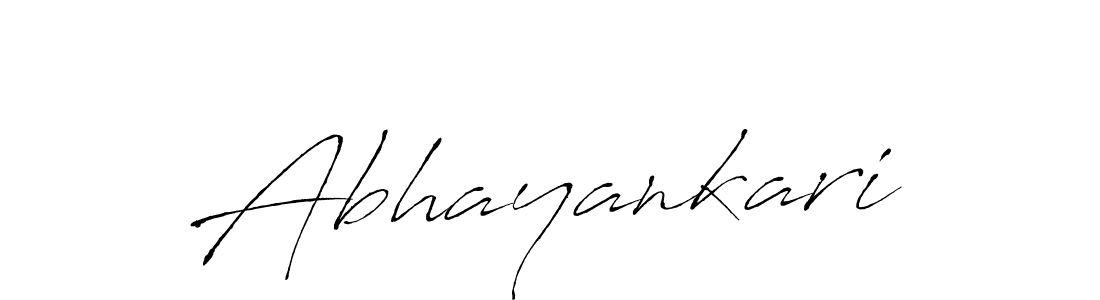 Antro_Vectra is a professional signature style that is perfect for those who want to add a touch of class to their signature. It is also a great choice for those who want to make their signature more unique. Get Abhayankari name to fancy signature for free. Abhayankari signature style 6 images and pictures png