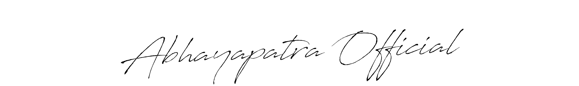 Antro_Vectra is a professional signature style that is perfect for those who want to add a touch of class to their signature. It is also a great choice for those who want to make their signature more unique. Get Abhayapatra Official name to fancy signature for free. Abhayapatra Official signature style 6 images and pictures png