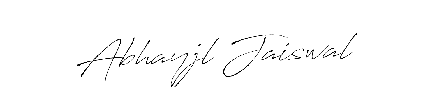 Make a beautiful signature design for name Abhayjl Jaiswal. With this signature (Antro_Vectra) style, you can create a handwritten signature for free. Abhayjl Jaiswal signature style 6 images and pictures png