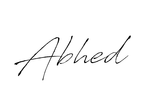 How to make Abhed signature? Antro_Vectra is a professional autograph style. Create handwritten signature for Abhed name. Abhed signature style 6 images and pictures png