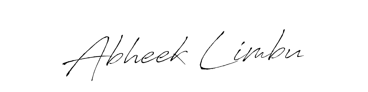 Abheek Limbu stylish signature style. Best Handwritten Sign (Antro_Vectra) for my name. Handwritten Signature Collection Ideas for my name Abheek Limbu. Abheek Limbu signature style 6 images and pictures png