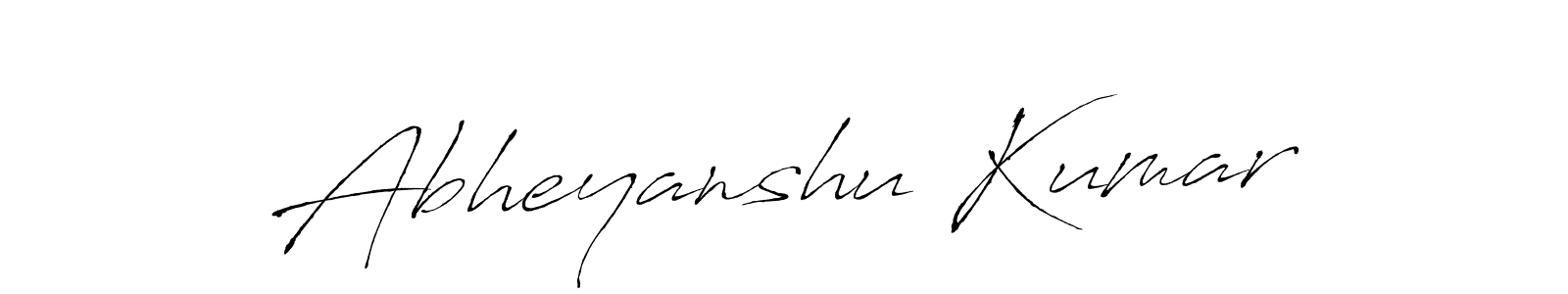 How to make Abheyanshu Kumar name signature. Use Antro_Vectra style for creating short signs online. This is the latest handwritten sign. Abheyanshu Kumar signature style 6 images and pictures png