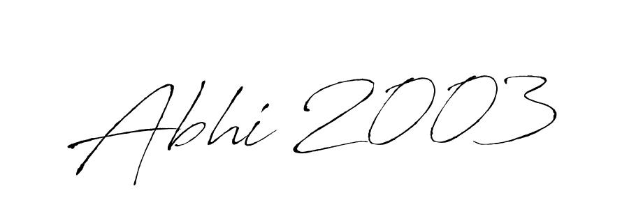 How to make Abhi 2003 name signature. Use Antro_Vectra style for creating short signs online. This is the latest handwritten sign. Abhi 2003 signature style 6 images and pictures png