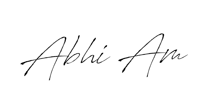 Use a signature maker to create a handwritten signature online. With this signature software, you can design (Antro_Vectra) your own signature for name Abhi Am. Abhi Am signature style 6 images and pictures png