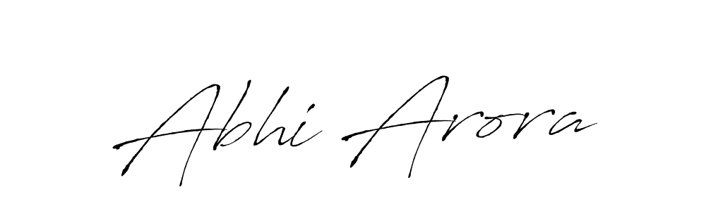 It looks lik you need a new signature style for name Abhi Arora. Design unique handwritten (Antro_Vectra) signature with our free signature maker in just a few clicks. Abhi Arora signature style 6 images and pictures png