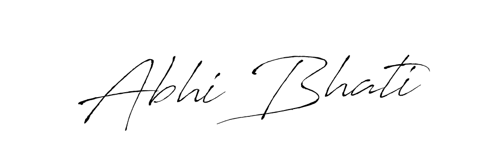 Use a signature maker to create a handwritten signature online. With this signature software, you can design (Antro_Vectra) your own signature for name Abhi Bhati. Abhi Bhati signature style 6 images and pictures png