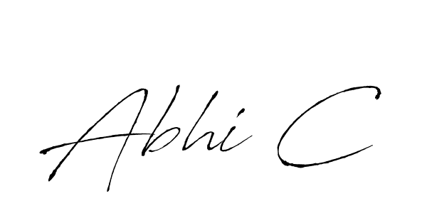 How to make Abhi C signature? Antro_Vectra is a professional autograph style. Create handwritten signature for Abhi C name. Abhi C signature style 6 images and pictures png