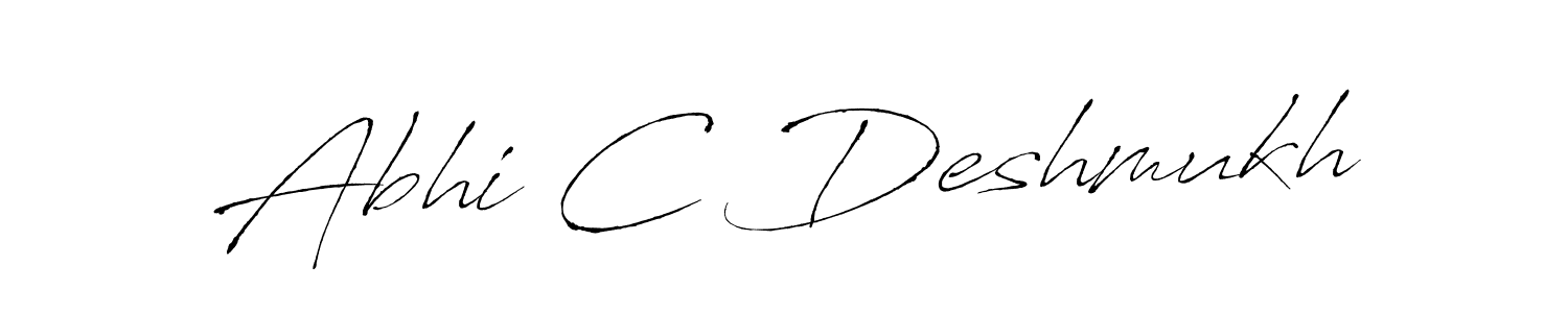 How to make Abhi C Deshmukh signature? Antro_Vectra is a professional autograph style. Create handwritten signature for Abhi C Deshmukh name. Abhi C Deshmukh signature style 6 images and pictures png
