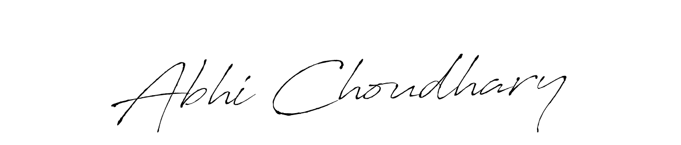 Design your own signature with our free online signature maker. With this signature software, you can create a handwritten (Antro_Vectra) signature for name Abhi Choudhary. Abhi Choudhary signature style 6 images and pictures png