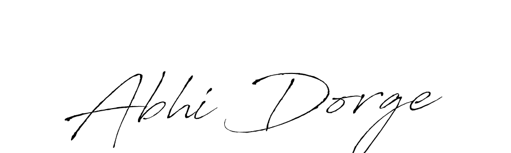 Make a beautiful signature design for name Abhi Dorge. With this signature (Antro_Vectra) style, you can create a handwritten signature for free. Abhi Dorge signature style 6 images and pictures png