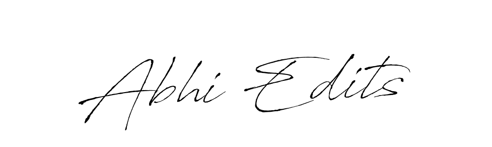 How to make Abhi Edits name signature. Use Antro_Vectra style for creating short signs online. This is the latest handwritten sign. Abhi Edits signature style 6 images and pictures png