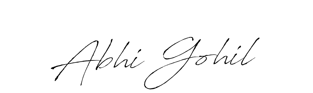 Create a beautiful signature design for name Abhi Gohil. With this signature (Antro_Vectra) fonts, you can make a handwritten signature for free. Abhi Gohil signature style 6 images and pictures png