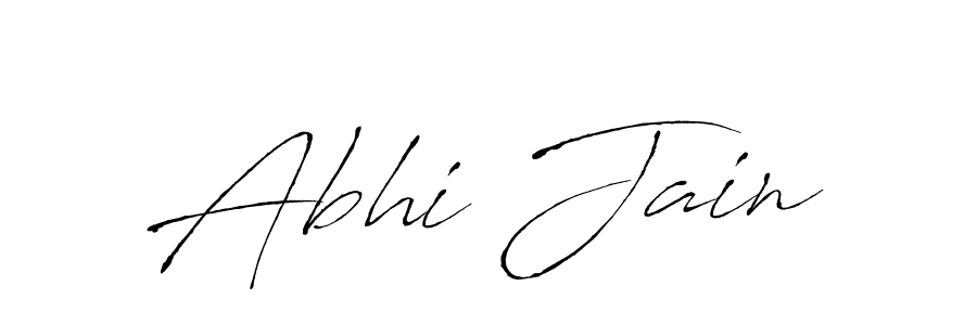 Antro_Vectra is a professional signature style that is perfect for those who want to add a touch of class to their signature. It is also a great choice for those who want to make their signature more unique. Get Abhi Jain name to fancy signature for free. Abhi Jain signature style 6 images and pictures png