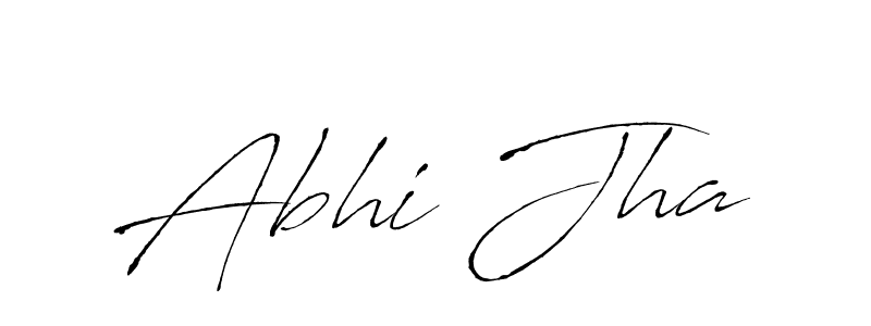 How to make Abhi Jha signature? Antro_Vectra is a professional autograph style. Create handwritten signature for Abhi Jha name. Abhi Jha signature style 6 images and pictures png