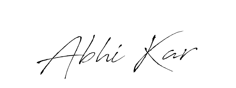 How to make Abhi Kar signature? Antro_Vectra is a professional autograph style. Create handwritten signature for Abhi Kar name. Abhi Kar signature style 6 images and pictures png