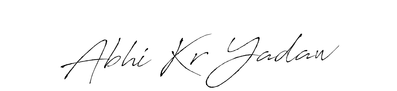 Use a signature maker to create a handwritten signature online. With this signature software, you can design (Antro_Vectra) your own signature for name Abhi Kr Yadaw. Abhi Kr Yadaw signature style 6 images and pictures png