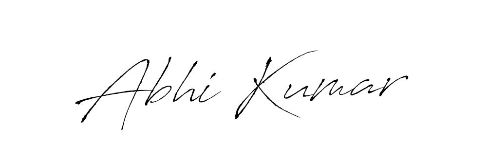 Design your own signature with our free online signature maker. With this signature software, you can create a handwritten (Antro_Vectra) signature for name Abhi Kumar. Abhi Kumar signature style 6 images and pictures png