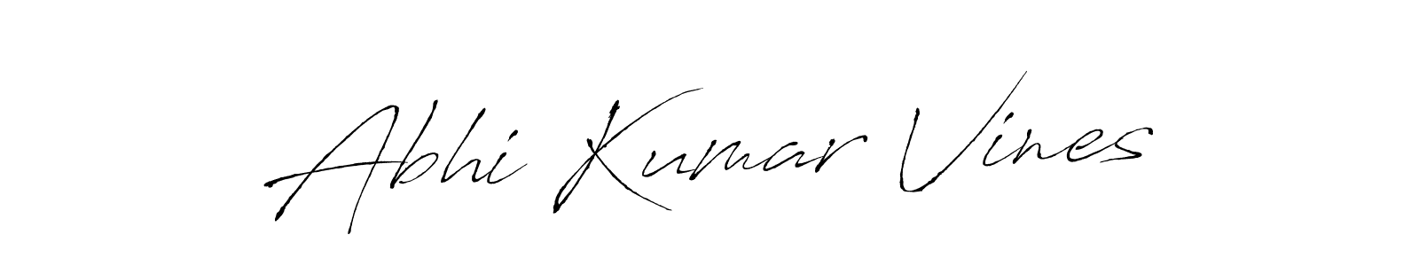 Also we have Abhi Kumar Vines name is the best signature style. Create professional handwritten signature collection using Antro_Vectra autograph style. Abhi Kumar Vines signature style 6 images and pictures png