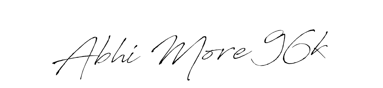 Abhi More 96k stylish signature style. Best Handwritten Sign (Antro_Vectra) for my name. Handwritten Signature Collection Ideas for my name Abhi More 96k. Abhi More 96k signature style 6 images and pictures png