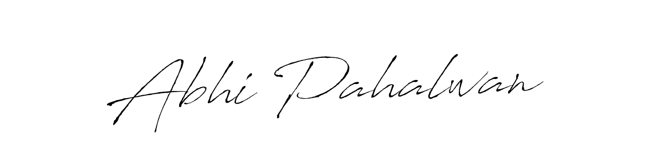 Abhi Pahalwan stylish signature style. Best Handwritten Sign (Antro_Vectra) for my name. Handwritten Signature Collection Ideas for my name Abhi Pahalwan. Abhi Pahalwan signature style 6 images and pictures png