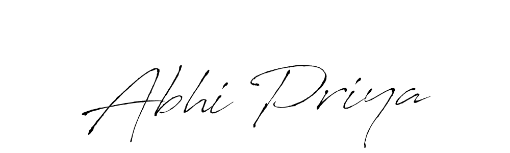 Create a beautiful signature design for name Abhi Priya. With this signature (Antro_Vectra) fonts, you can make a handwritten signature for free. Abhi Priya signature style 6 images and pictures png