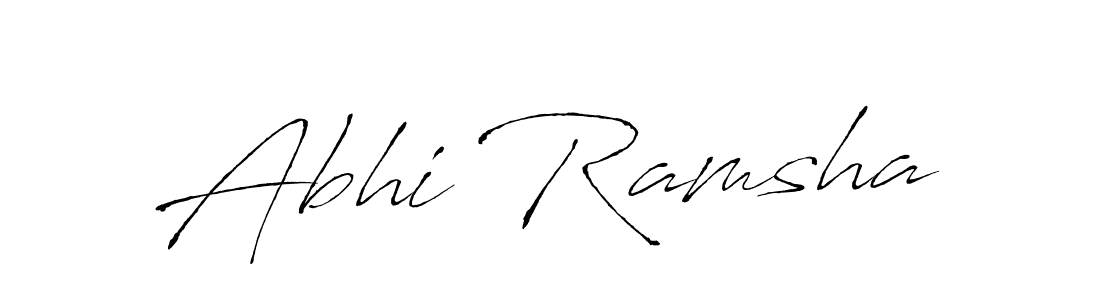 Create a beautiful signature design for name Abhi Ramsha. With this signature (Antro_Vectra) fonts, you can make a handwritten signature for free. Abhi Ramsha signature style 6 images and pictures png