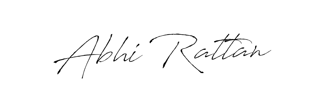 How to make Abhi Rattan name signature. Use Antro_Vectra style for creating short signs online. This is the latest handwritten sign. Abhi Rattan signature style 6 images and pictures png