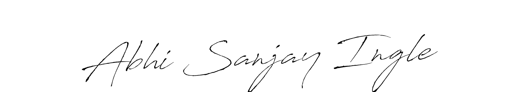 Use a signature maker to create a handwritten signature online. With this signature software, you can design (Antro_Vectra) your own signature for name Abhi Sanjay Ingle. Abhi Sanjay Ingle signature style 6 images and pictures png