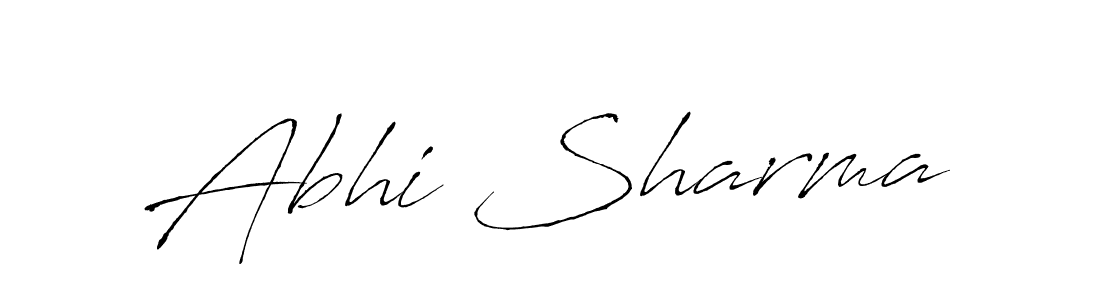 It looks lik you need a new signature style for name Abhi Sharma. Design unique handwritten (Antro_Vectra) signature with our free signature maker in just a few clicks. Abhi Sharma signature style 6 images and pictures png