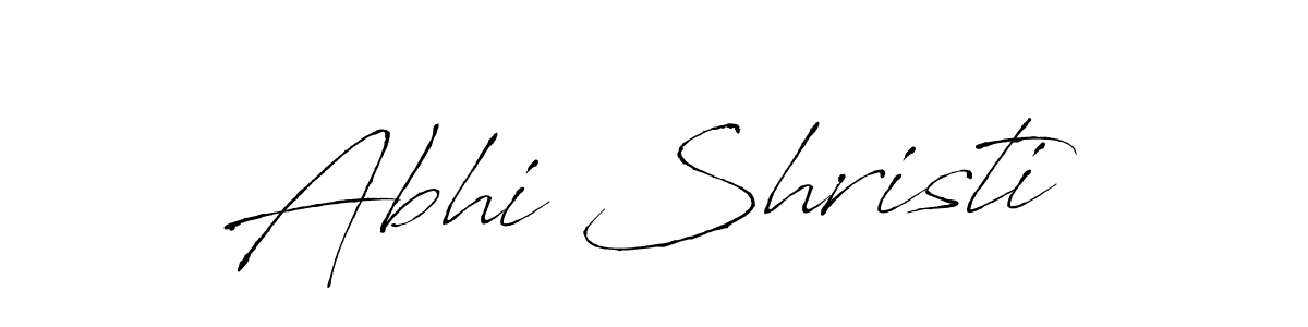How to make Abhi Shristi signature? Antro_Vectra is a professional autograph style. Create handwritten signature for Abhi Shristi name. Abhi Shristi signature style 6 images and pictures png