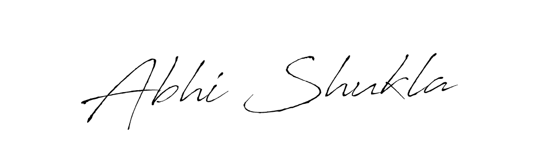 Abhi Shukla stylish signature style. Best Handwritten Sign (Antro_Vectra) for my name. Handwritten Signature Collection Ideas for my name Abhi Shukla. Abhi Shukla signature style 6 images and pictures png