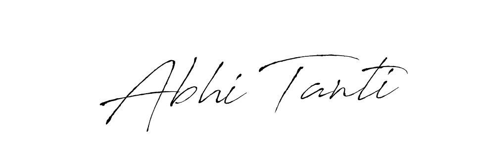 Also we have Abhi Tanti name is the best signature style. Create professional handwritten signature collection using Antro_Vectra autograph style. Abhi Tanti signature style 6 images and pictures png